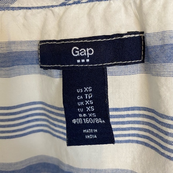 Gap Sz XS Striped Cotton Shirt - Picture 3 of 3